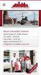 Mobile Screenshot of bauer-immobilien-wismar.de