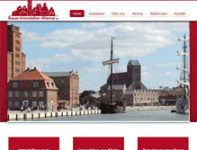 Tablet Screenshot of bauer-immobilien-wismar.de